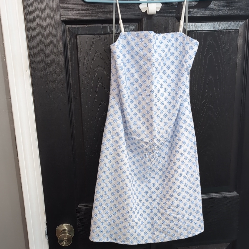 Trixxi Blue and White Floral Sundress
